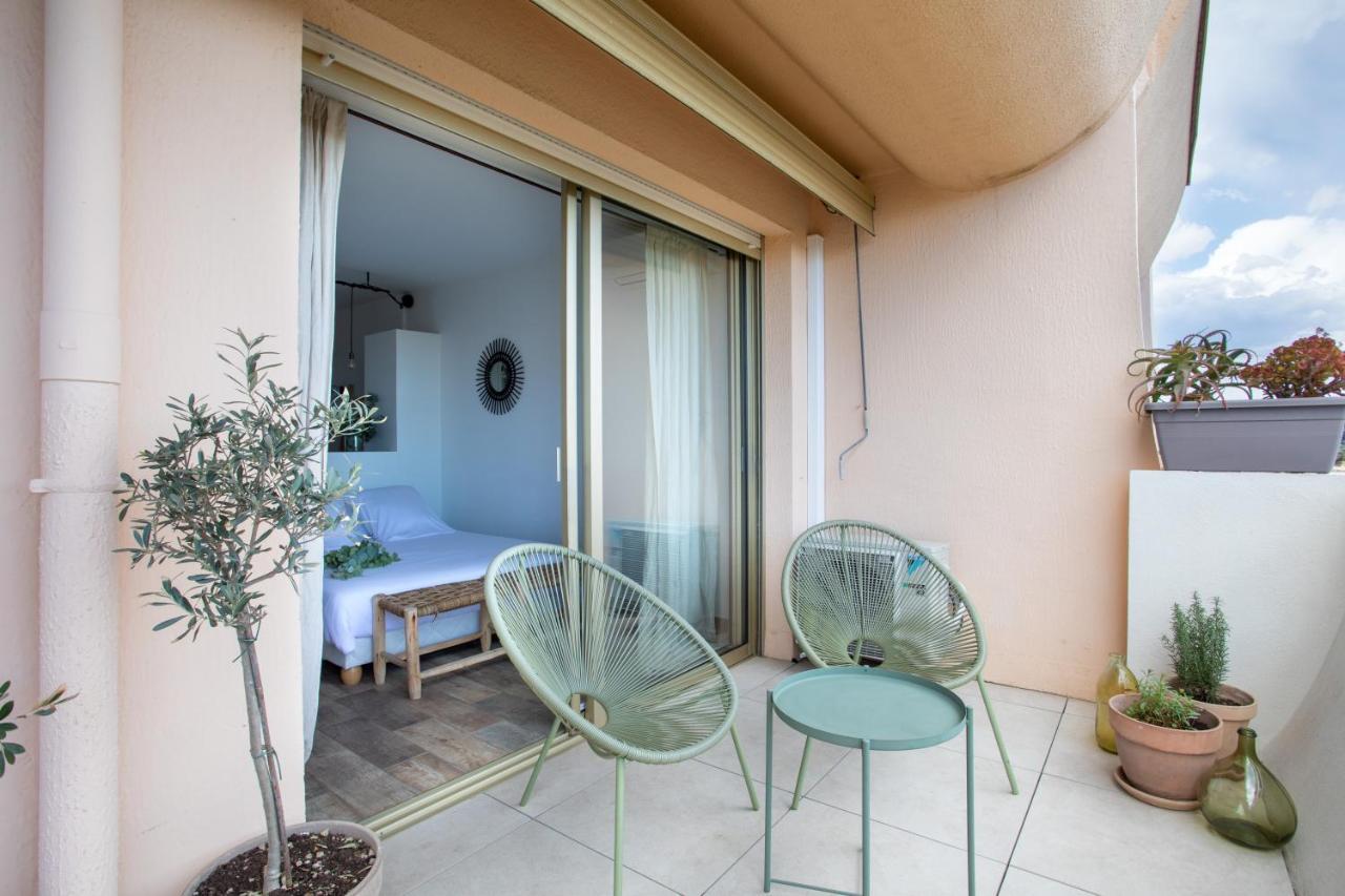 Vue Mer, Terrasse Et Parking Prive Антиб Екстериор снимка