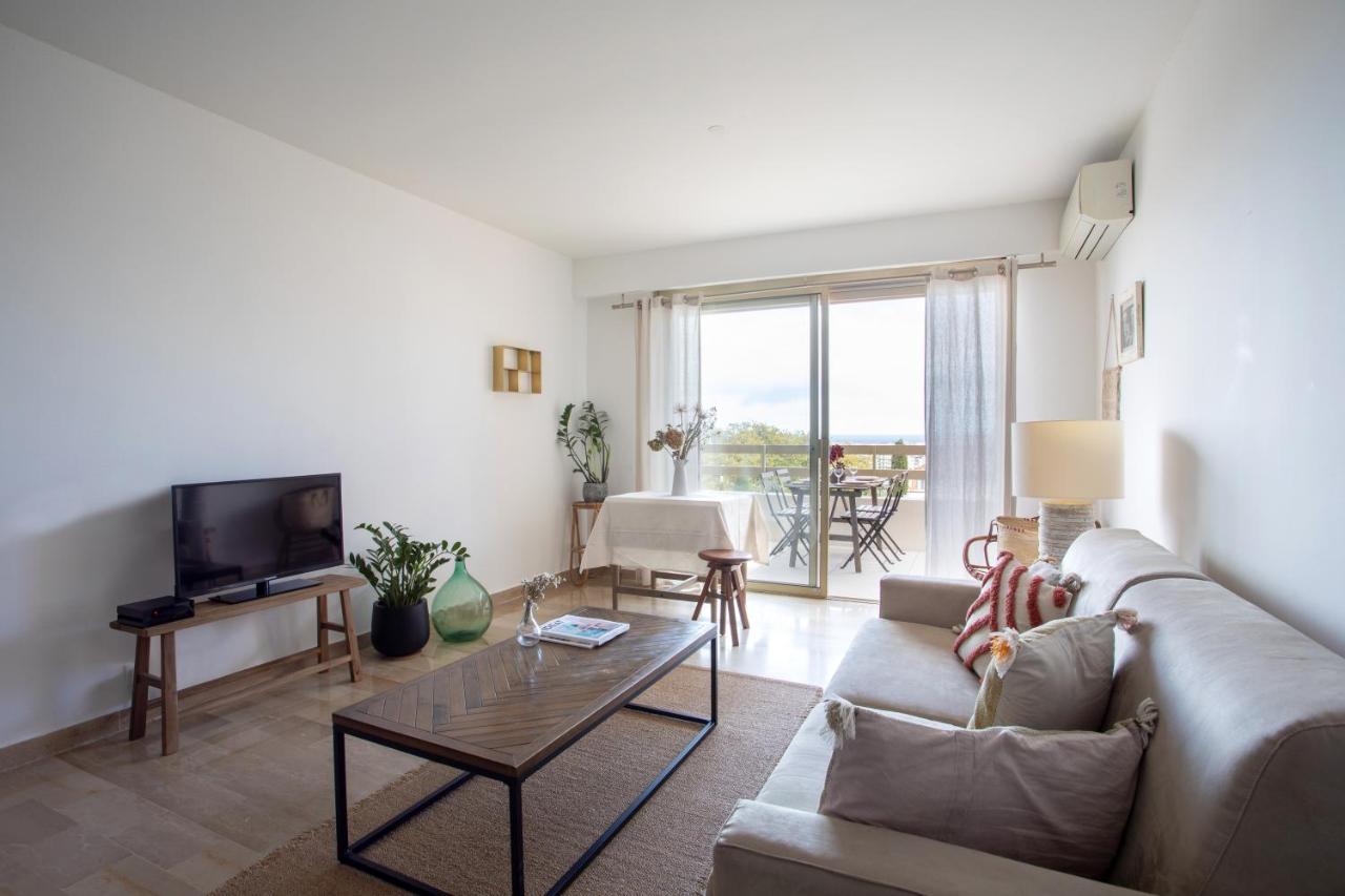 Vue Mer, Terrasse Et Parking Prive Антиб Екстериор снимка